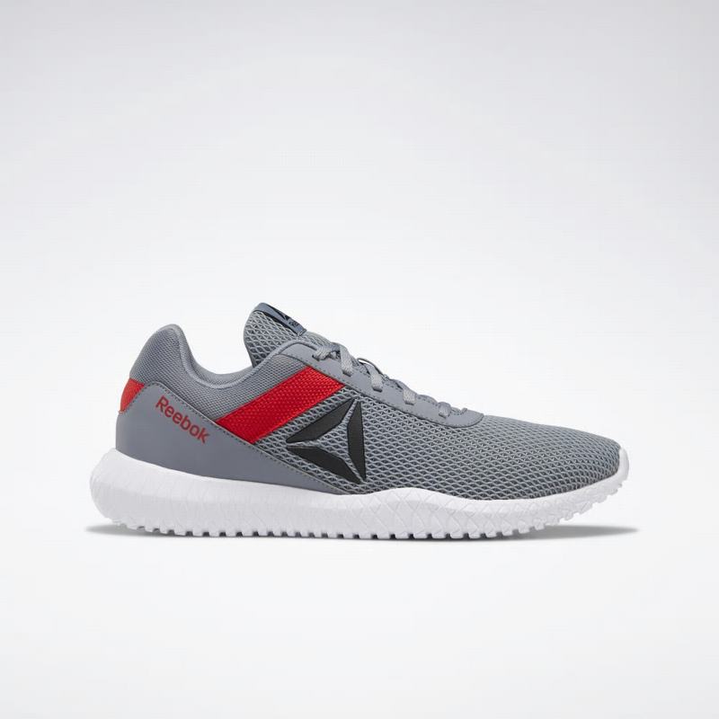 Reebok Flexagon Energy Botasky Panske - Siva/Červené/Čierne KE9605OE